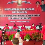Foto: DPC-PDI Perjuangan Kabupaten Sumenep, Madura, Jawa Timur, menggelar Musyawarah Anak Cabang (Musancab) secara serentak, Sabtu (25 September 2021).