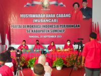 Foto: DPC-PDI Perjuangan Kabupaten Sumenep, Madura, Jawa Timur, menggelar Musyawarah Anak Cabang (Musancab) secara serentak, Sabtu (25 September 2021).
