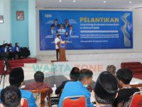 Foto: Bupati Sumenep, Achmad Fauzi, saat menghadiri Pelantikan PC-PMII Sumenep, masa khidmad 2021-2022.