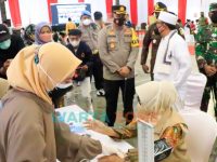 Pelaksanaan Vaksinasi covid-19 di Ponpes Bahrul Ulum Tambakberas Jombang, untuk para santri dan pengurus.