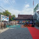 Caption: Apel Peringatan Hari Agraria dan Tata Ruang (HANTARU) Nasional tahun 2021 di Kantor BPN Jember, jalan KH. Siddiq, Kecamatan Kaliwates, Jumat (24/9/2021).