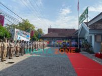 Caption: Apel Peringatan Hari Agraria dan Tata Ruang (HANTARU) Nasional tahun 2021 di Kantor BPN Jember, jalan KH. Siddiq, Kecamatan Kaliwates, Jumat (24/9/2021).