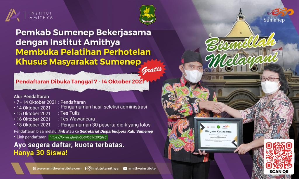 Gratis!, Gandeng Institut Amathya, Pemkab Sumenep Akan Gelar Pelatihan Perhotelan