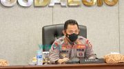 Foto: Kapolri Jenderal Listyo Sigit Prabowo, saat memberikan pengarahan melalui vicon, kepada seluruh Polda jajaran.