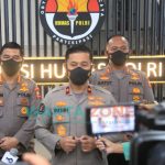 Foto: Polri saat memaparkan kronologi lengkap meninggalnya mantan Bupati Yahukimo Abock Busup di Jakarta.