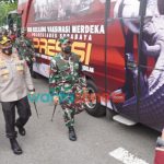 Foto: Inovasi dan kemudahan pelayanan vaksinasi di Surabaya oleh kepolisian bersama pemerintah kota Surabaya dan TNI.