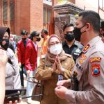 Foto: Polresta Malang Kota, saat menggelar vaksinasi dosis kedua di SMAS Katolik Cor Jesu, Kota Malang, Senin (11/10/2021).