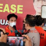 Foto: Kapolres Pasuruan, AKBP Erick Frendriz, saat menggelar konferensi pers penangkapan budak sabu dengan total barang bukti seberat 2.074,88 gram.