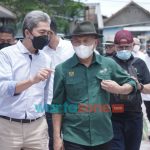 Foto: Wakil Wali Kota Bogor, Dedie A Rachim saat mendampingi Menteri Teten melihat potensi tanaman hias di Minaqu Indonesia.