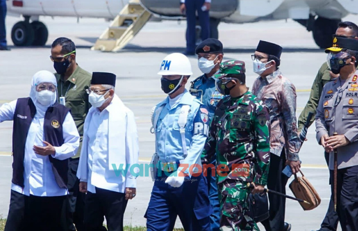 Foto: Wakil Presiden RI KH Ma’ruf Amin, saat kunjungan kerja di sejumlah daerah di Jawa Timur, didampingi jajaran Forkopimda.