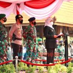 Foto: Forkopimda Jawa Timur, saat menggelar apel pasukan dan peralatan dalam rangka kontijensi kesiapan penanggulangan bencana alam tahun 2021.