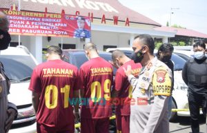 Polres Pasuruan Kota Bekuk Sindikat Penggelapan Kendaraan Rental
