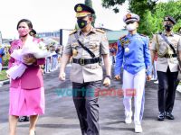 Foto: Kapolri, Jenderal Listyo Sigit Prabowo, saat menutup Pendidikan Dasar (Diksar) Integrasi Kemitraan Akademi TNI dan Akpol, di Akademi Militer Magelang, Jawa Tengah.