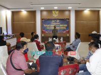 Foto: Kapolres Sumenep, AKBP Rahman Wijaya, saat menggelar bersilaturahmi dengan awak media di Aula Sutanto, Polres Sumenep.