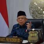 Foto: Wakil Presiden (Wapres) RI, Ma’ruf Amin, meminta TNI dan Polri terus bersinergi dengan pemerintah daerah untuk mempercepat vaksinasi.