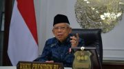 Foto: Wakil Presiden (Wapres) RI, Ma’ruf Amin, meminta TNI dan Polri terus bersinergi dengan pemerintah daerah untuk mempercepat vaksinasi.