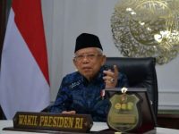 Foto: Wakil Presiden (Wapres) RI, Ma’ruf Amin, meminta TNI dan Polri terus bersinergi dengan pemerintah daerah untuk mempercepat vaksinasi.