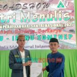 BERKHIDMAT: PC IPNU dan IPPNU Sumenep saat menjalin kerjasama dengan Media Center Sumenep dalam rangka Roadshow Santri Menulis (Dok. WARTA ZONE)