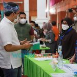 Foto: Bupati Pamekasan, Madura, H. Baddrut Tamam, saat meninjau lokasi pelaksanaan MTQ ke-29 tingkat Jawa Timur di gedung Bakorwil di jalan Slamet Riyadi No. 1 Pamekasan.