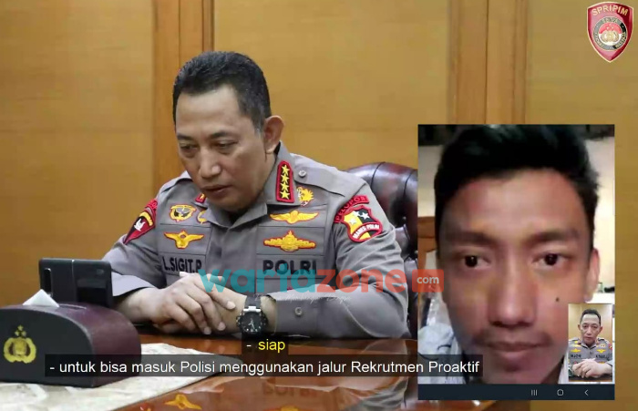 Foto: Kapolri Jenderal Listyo Sigit Prabowo, mewujudkan mimpi dari Teuku Tegar Abadi seorang atlet lompat galah.