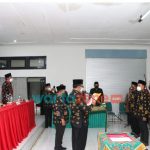 Foto: Prosesi pelantikan pengurus PABPDSI Kabupaten Sumenep, dihadiri Plt Asisten pemerintahan dan Kesra Setdakab Sumenep, H. Ahmad Masuni, bertempat di aula TP PKK, area Rumah Dinas Bupati.