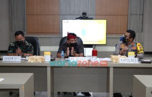 Vaksinasi Covid-19 Melonjak Drastis, Plt Bupati Nganjuk Apresiasi Kinerja Kepolisian