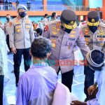 Foto: Kapolri Jenderal Listyo Sigit Prabowo, saat meninjau pelaksanaan 'Vaksinasi Serentak Indonesia' di Pusat Pengembangan (Pusbang) SDM Perhubungan, Kabupaten Bogor, Jawa Barat.