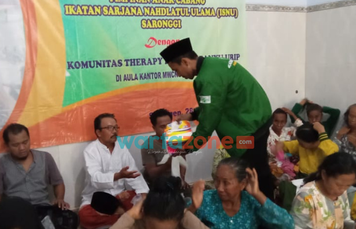 Foto: PAC ISNU Kecamatan Saronggi, Sumenep, saat menggelar Baksos, Therapy dan Pengobatan Gratis bagi warga.