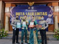 Foto: Perwakilan Duta Lalu Lintas Polres Jember Berhasil menyabet juara Favorit Duta Lalu Lintas Polda Jawa Timur 2021.