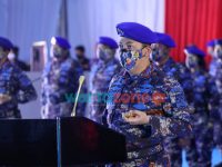 Foto: Kapolri Jenderal Listyo Sigit Prabowo, saat menghadiri peringatan Hari Ulang Tahun (HUT) ke-71 Korpolairud Baharkam Polri di Mako Ditpoludara, Pondok Cabe, Banten.