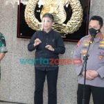 Foto: Kepala Staf Angkatan Darat, Jenderal Dudung Abdurachman, saat bersilahturahmi dengan Kapolri Jenderal Listyo Sigit Prabowo di Mabes Polri, Jakarta Selatan.