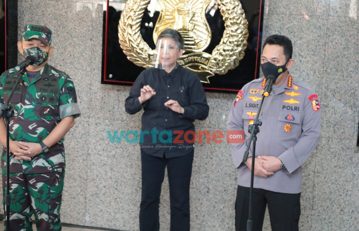 Foto: Kepala Staf Angkatan Darat, Jenderal Dudung Abdurachman, saat bersilahturahmi dengan Kapolri Jenderal Listyo Sigit Prabowo di Mabes Polri, Jakarta Selatan.
