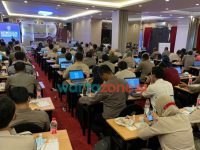 Foto: Biddokkes Polda Jatim, saat melaksanakan Pelatihan peningkatan kemampuan personil kesehatan, di Hotel Grand Darmo, Surabaya.