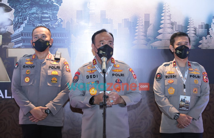 Foto: Kadiv Humas Polri Irjen Dedi Prasetyo di Bali, Jumat (3/12/2021).