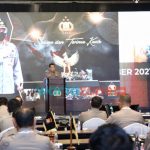 Foto: Kapolri Jenderal Listyo Sigit Prabowo, saat memberikan pengarahan Apel Kasatwil, Jumat (3/12) malam.