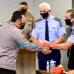 Foto: Polri dan kepolisian Negara Selandia Baru, saat menandatangani perjanjian kerjasama dalam pencegahan dan pemberantasan kejahatan transnasional serta peningkatan kapasitas.