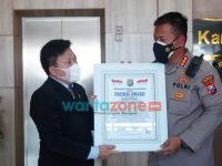 Foto: Polresta Sidoarjo meraih presisi Award dari Lemkapi.