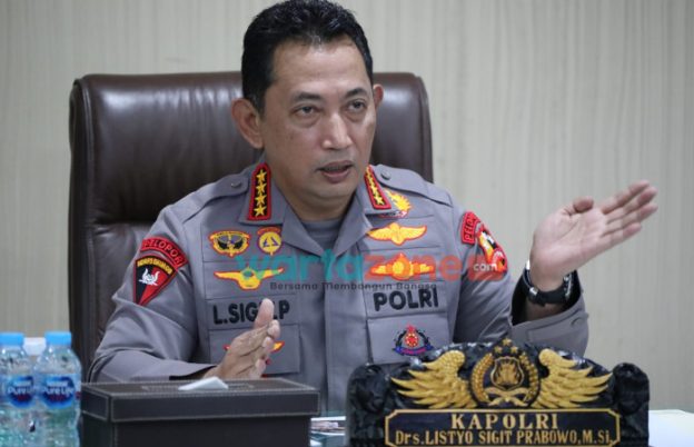 Foto: Kapolri Jendral Listyo Sigit Prabowo, saat memberikan arahan dalam Sidang Pleno Wandiklat di Jakarta.