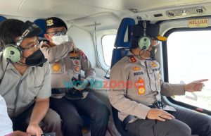Kapolda Jatim Pantau Kondisi Semeru Lewat Udara