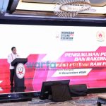 Foto: Jenderal Listyo Sigit Prabowo, menyampaikan sambutan usai resmi dilantik sebagai Ketua Umum Pengurus Besar Ikatan Sport Sepeda Indonesia (PB ISSI) masa bakti 2021-2025.