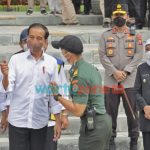 Foto: Presiden RI Joko Widodo, saat meresmikan Pasar Besar Ngawi, Jumat (17/12/2021).