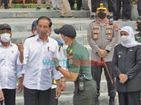 Foto: Presiden RI Joko Widodo, saat meresmikan Pasar Besar Ngawi, Jumat (17/12/2021).
