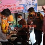 Foto: Polres Gresik menggelar vaksinasi murid berkebutuhan khusus di Sekolah Luar Biasa (SLB) Kemala Bhayangkari.