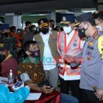 Foto: Kapolri Jenderal Listyo Sigit Prabowo, meninjau penegakan prokes terhadap Pelaku Perjalanan Internasional (PPI) yang masuk melalui Bandar Udara Soekarno-Hatta (Soetta), Tangerang.