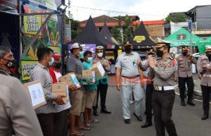 Pamatwil Korlantas Polri Berkunjung ke Kota Batu, Tinjau Pos Pelayanan di Alun-Alun