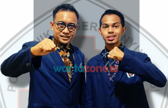 Foto: Paslon Presiden dan Wakil Presiden Mahasiswa No. urut 01 Rozakki Muchtar dan Achmad Jainudin Ridwan.