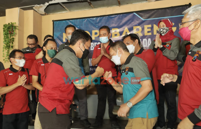 Foto: Kapolda Jatim menggelar Ngopi Bareng Bersama Media (Piramida), di Lapangan Tembak Mapolda Jatim.