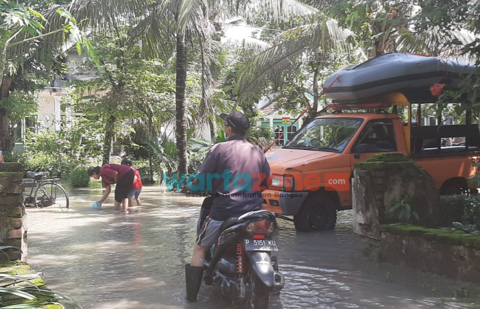 Banjir Jember, Luapan Sungai Kembali Terjang Jember, Wilayah Terdampak Banjir Jember, Berita Jember, Jember, Banjir di Sidomekar Semboro,