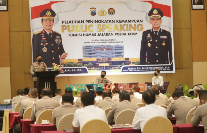 Bidang Humas Polda, Polda Jatim, Pelatihan Public Speaking,