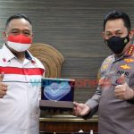 Foto: Kapolri Jenderal Listyo Sigit Prabowo beraudiensi dengan Kepala Badan Perlindungan Pekerja Migran Indonesia (BP2MI) Benny Rhamdani di Mabes Polri.